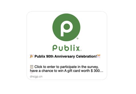 hermes 184th celebration|SCAM ALERT: Publix 90th Anniversary $3,000 Gift Card.